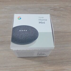 Google Home Mini Smart Speaker H0A 1st Gen w/ Power Adapter Box And Intructions